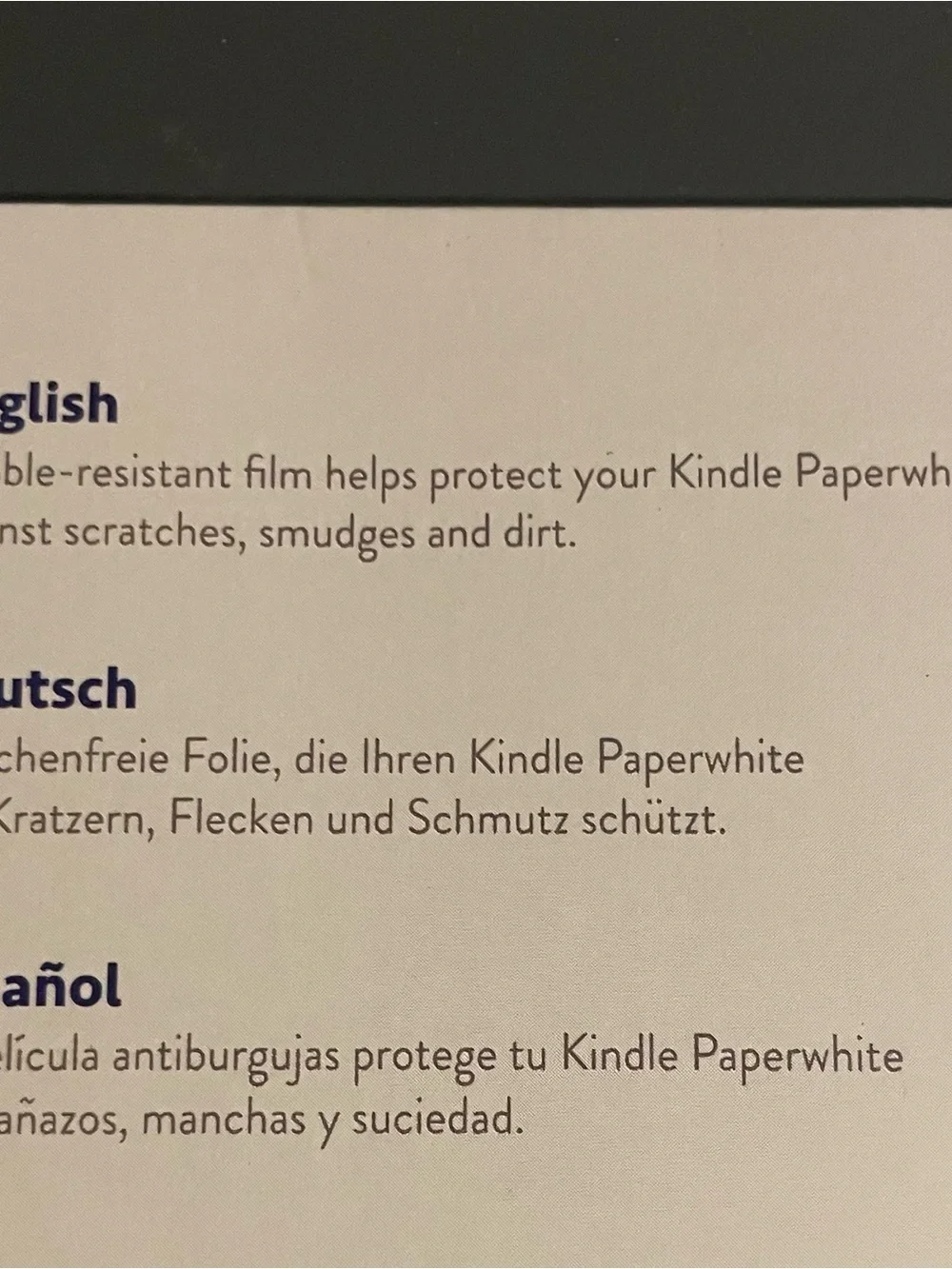 Kindle Paperwhite Screen Protectors and Case - Black - Accessory